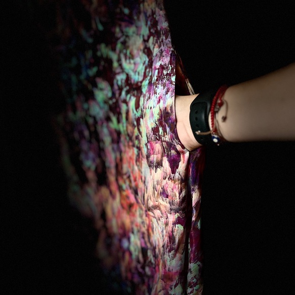 Saten high-low A line dress WITH POCKETS ;) - Picture 6 of 7